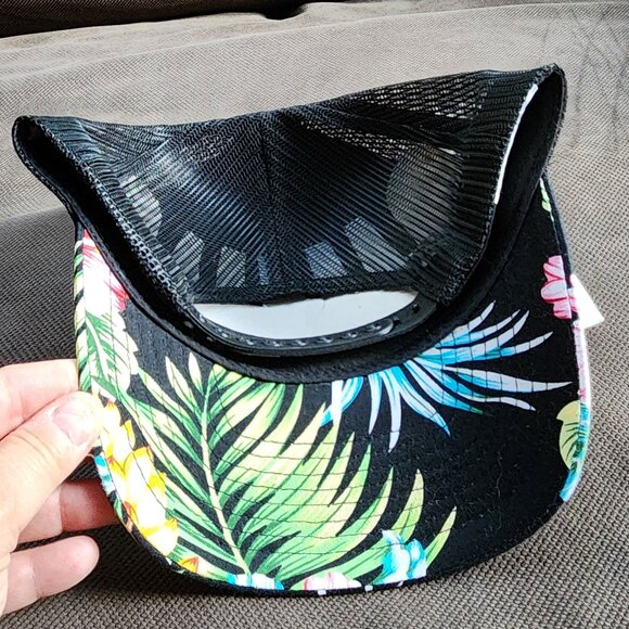 NWT Snap On Tropical Trucker Brimmed Adjustable Hat One Size - Picture 9 of 13